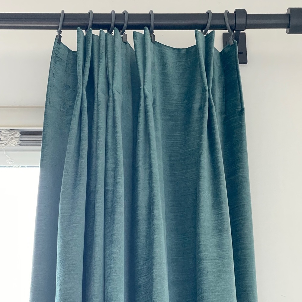Velvet Curtains, extra long 112"